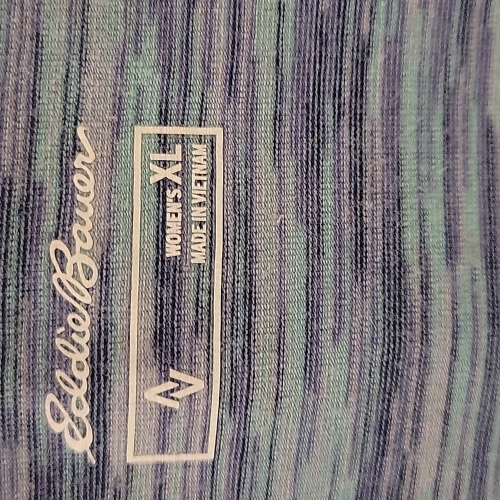 Eddie Bauer Heathered Blue Short Sleeve Tee Size XL - Picture 2 of 5